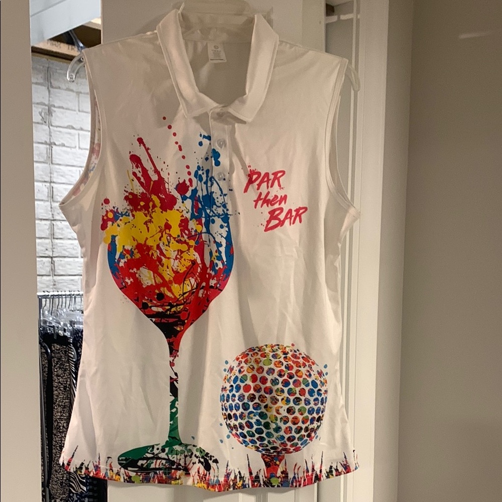 Colorful Graphic Sleeveless Top